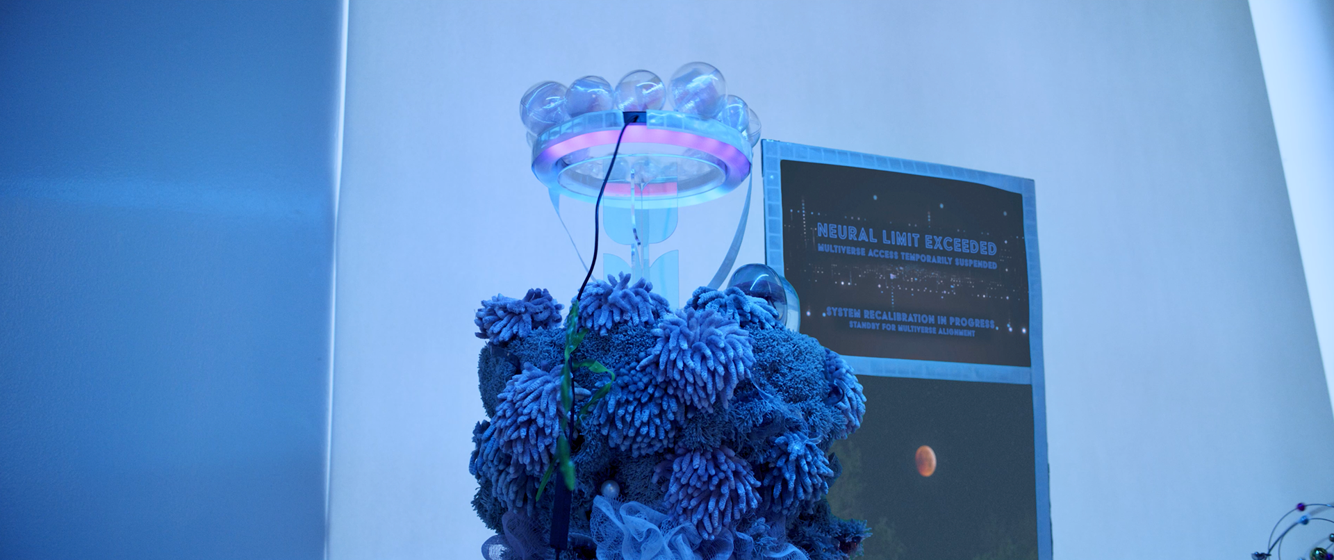 I built the hard drive to mimic pillars covered in a mix of sea anemones, mussels, barnacles, etc that I saw at Monterey Bay Aquarium.