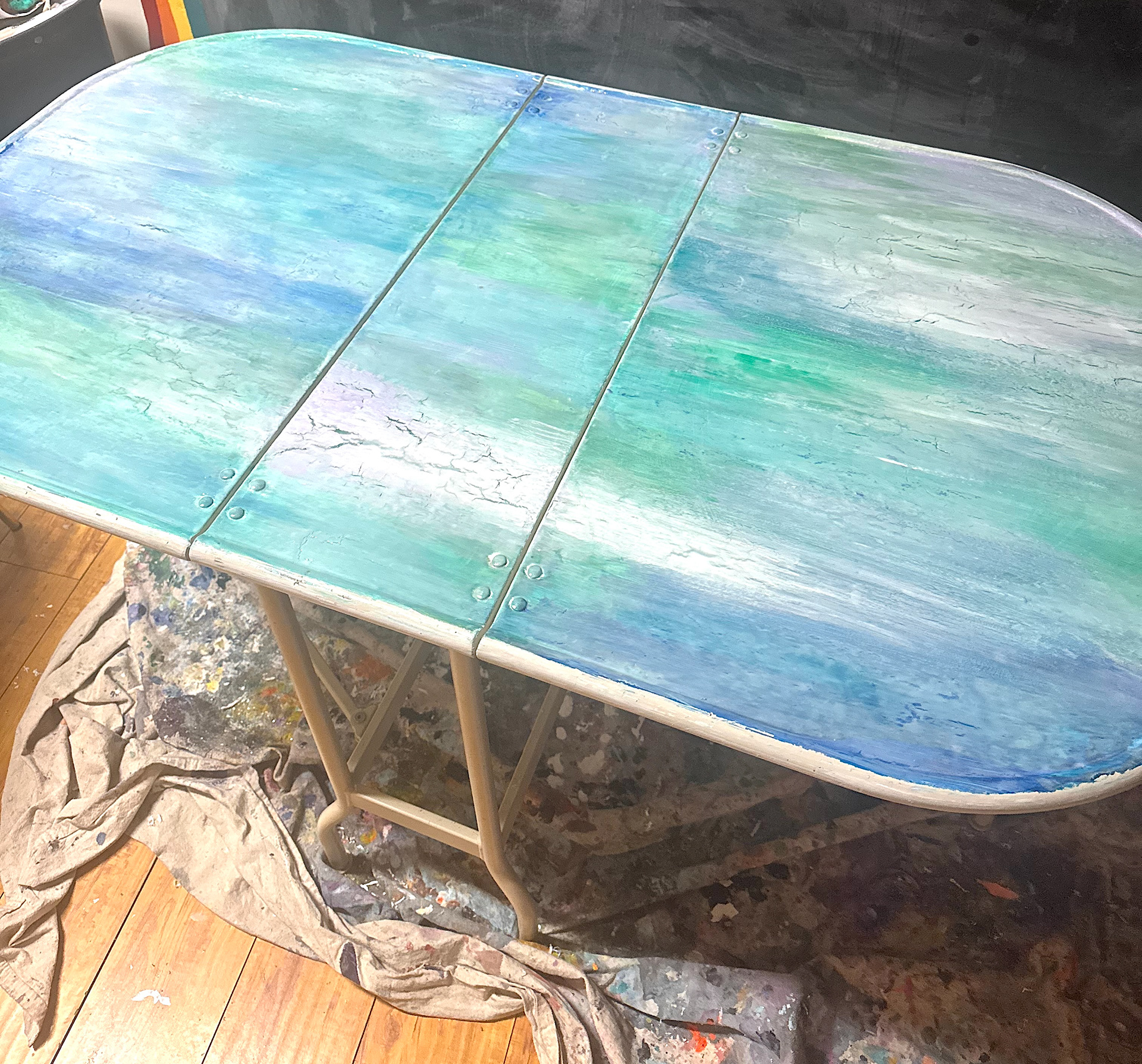 I decided to resin my craft table, although never got a halfway decent photo of it ;) 