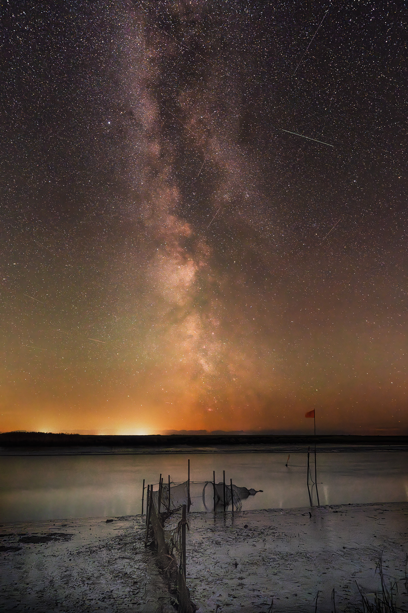 Fiskegarn ved Kammerslusen