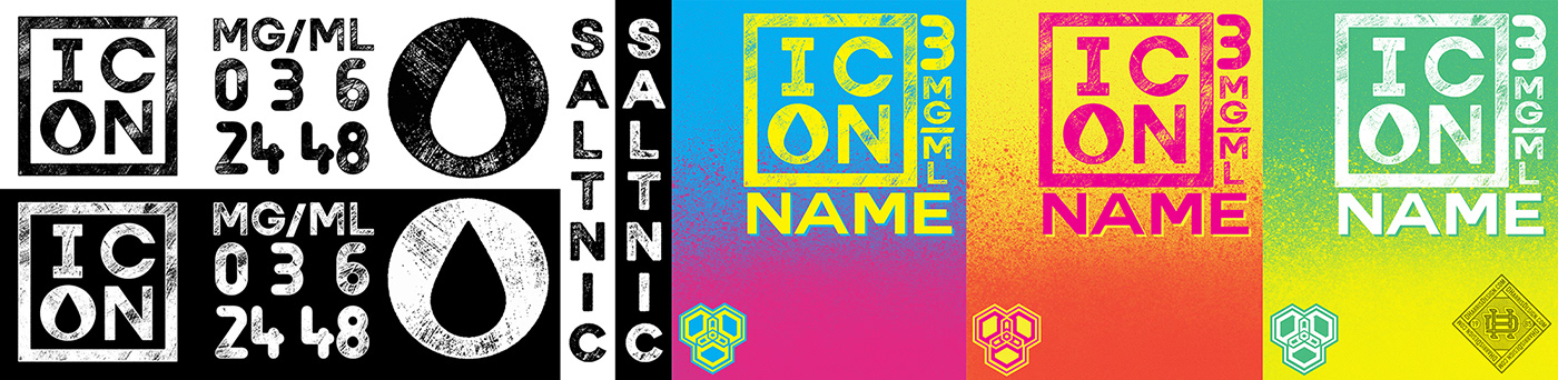 Core Elements and first 3 product color pallets.