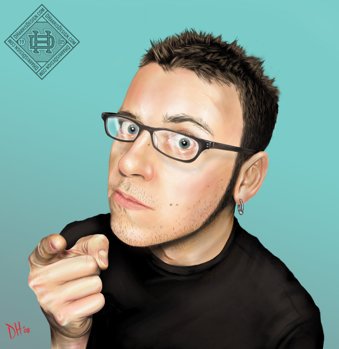 Digital Painting - Self Portrait '08