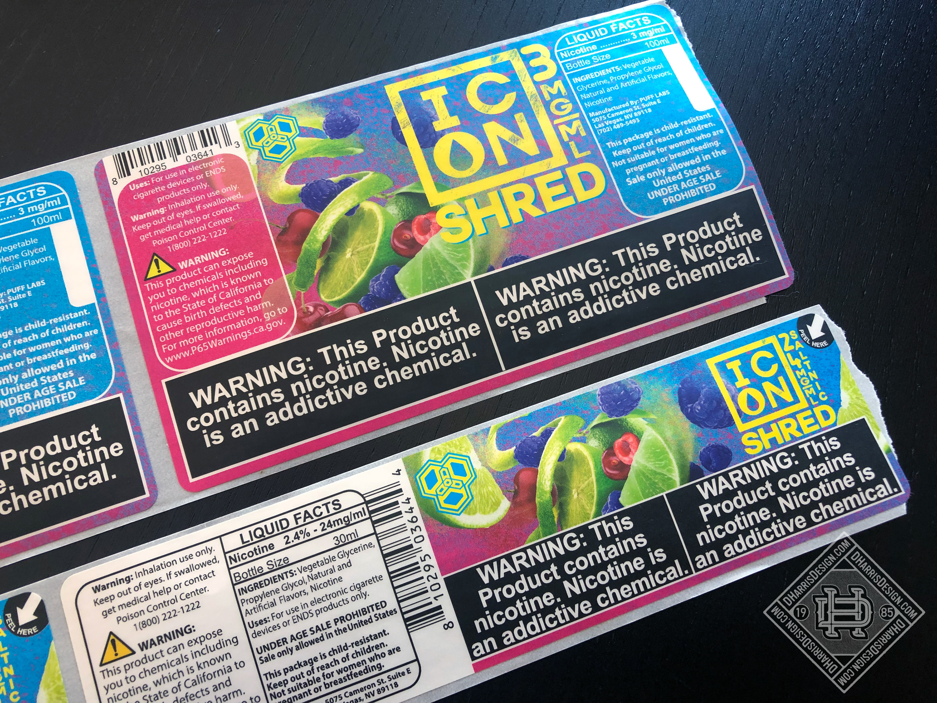 Final Printed Labels