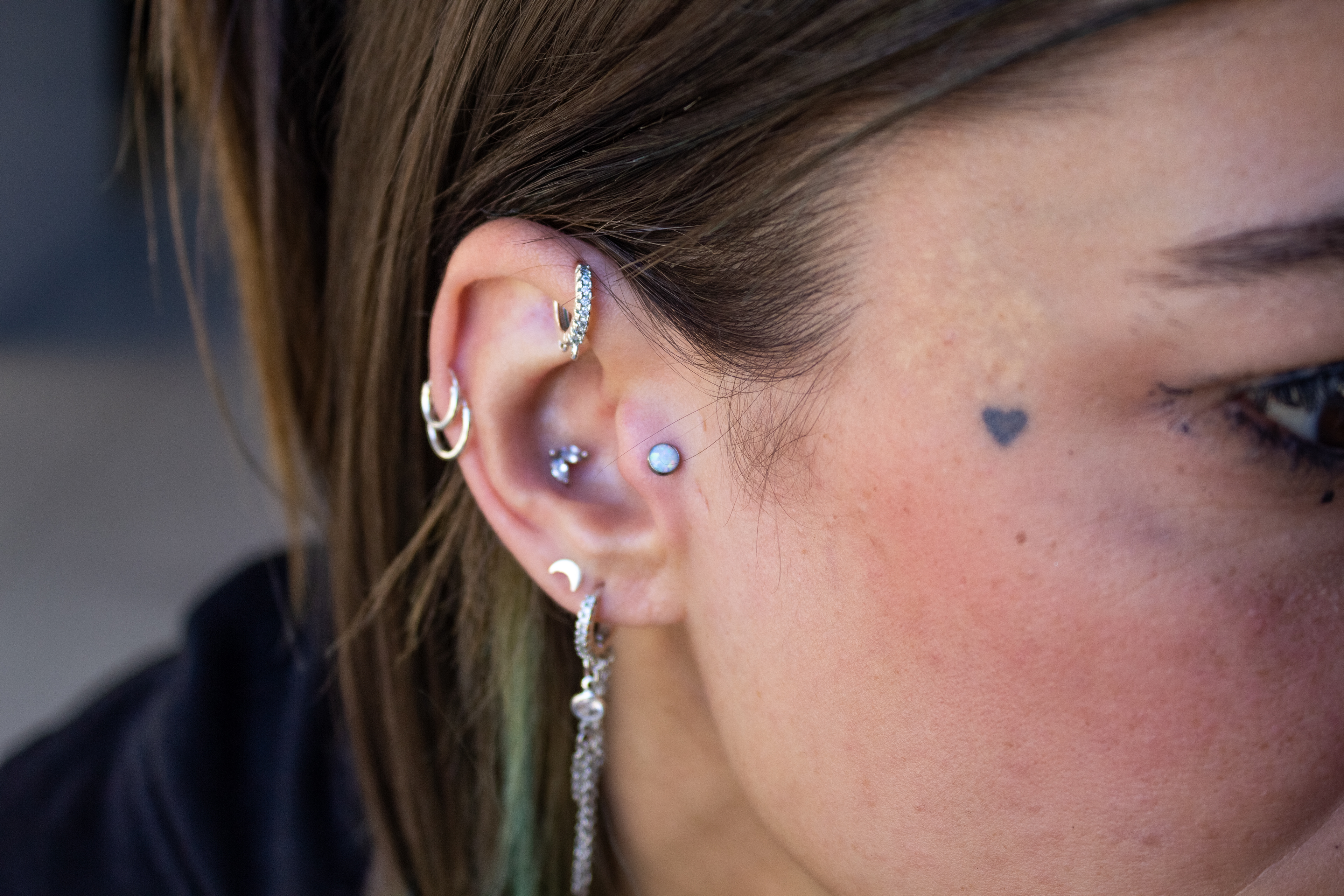 Tragus piercing