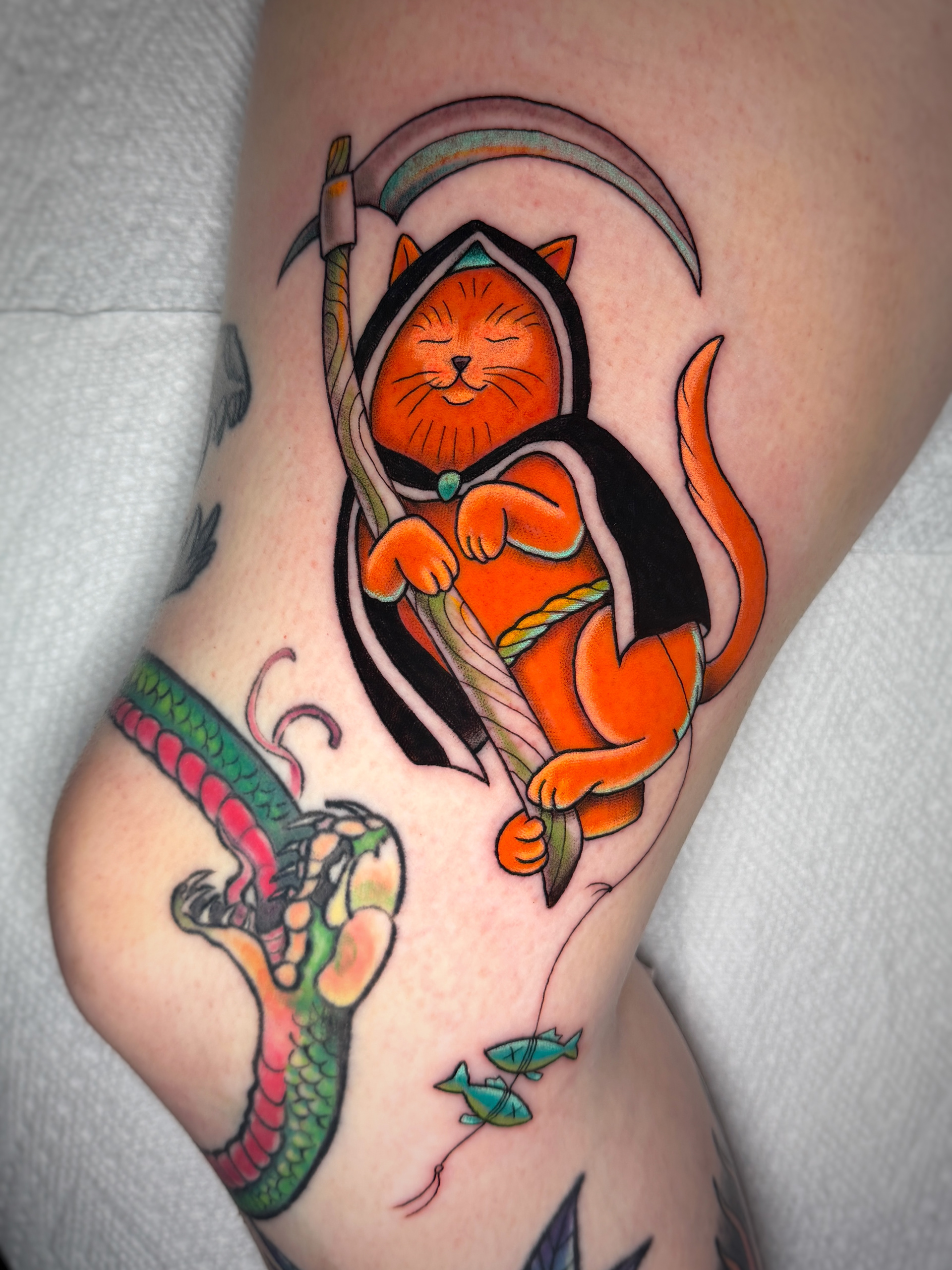 death is an orange tabby