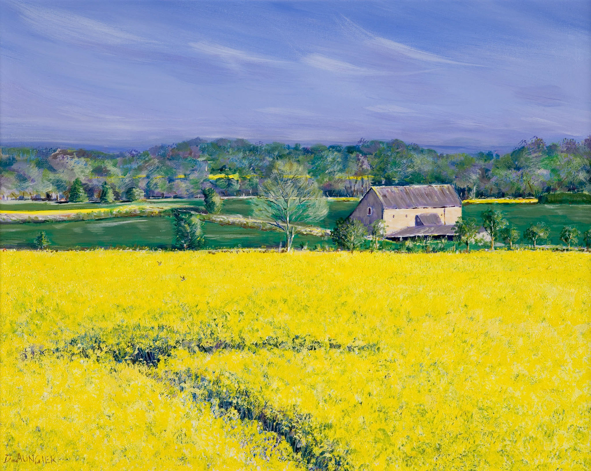 NEAR FRAMPTON MANSELL. From an original painting by Diana Aungier-Rose. Print size: 21cm x 29cm. Frame size: 35cm x 45cm. For sale: £49