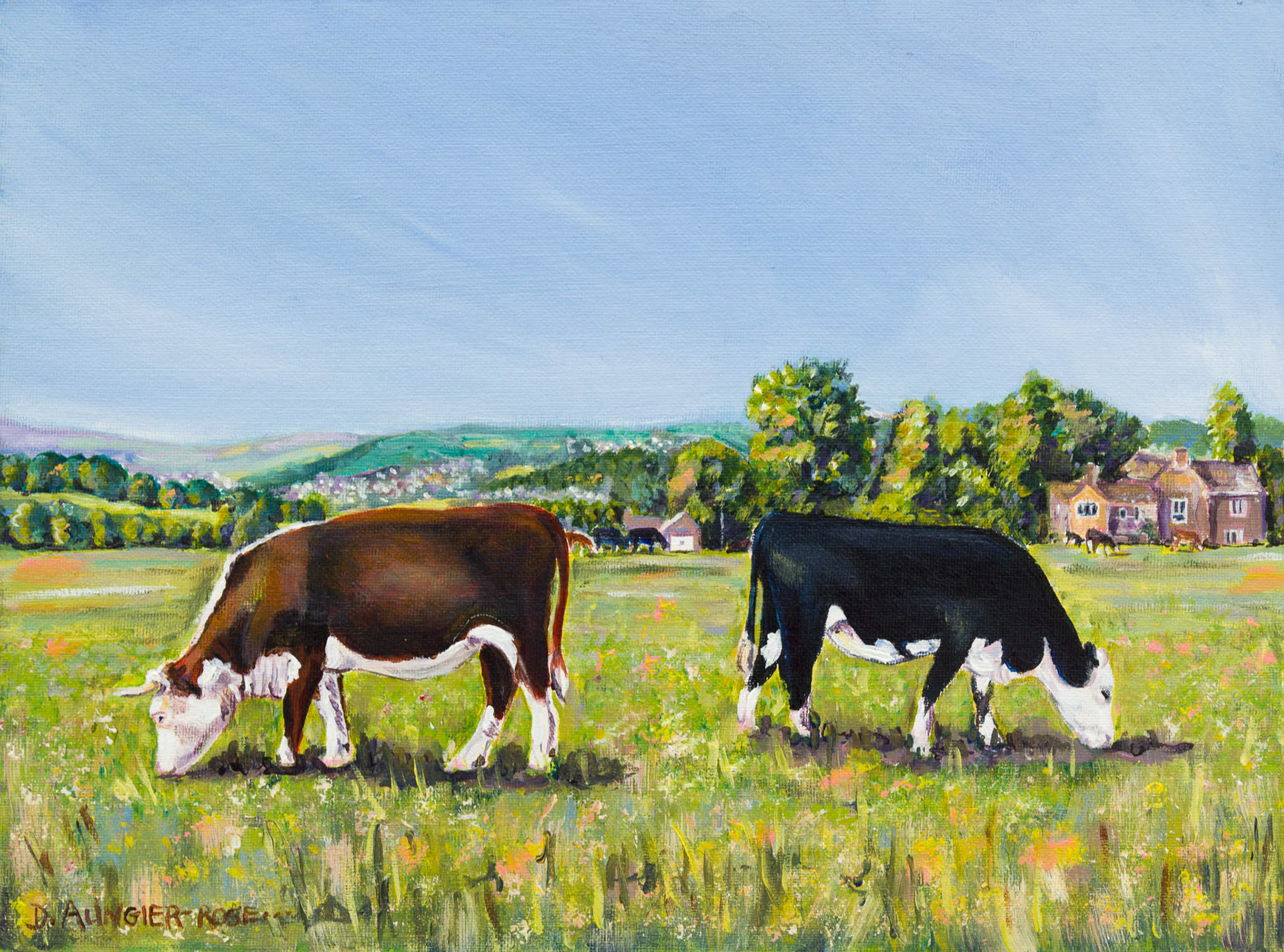 TIFF. From an original painting by Diana Aungier-Rose. Picture size: 29cm x 39cm. Mount size: 40cm x 50cm. FOR SALE: £29.