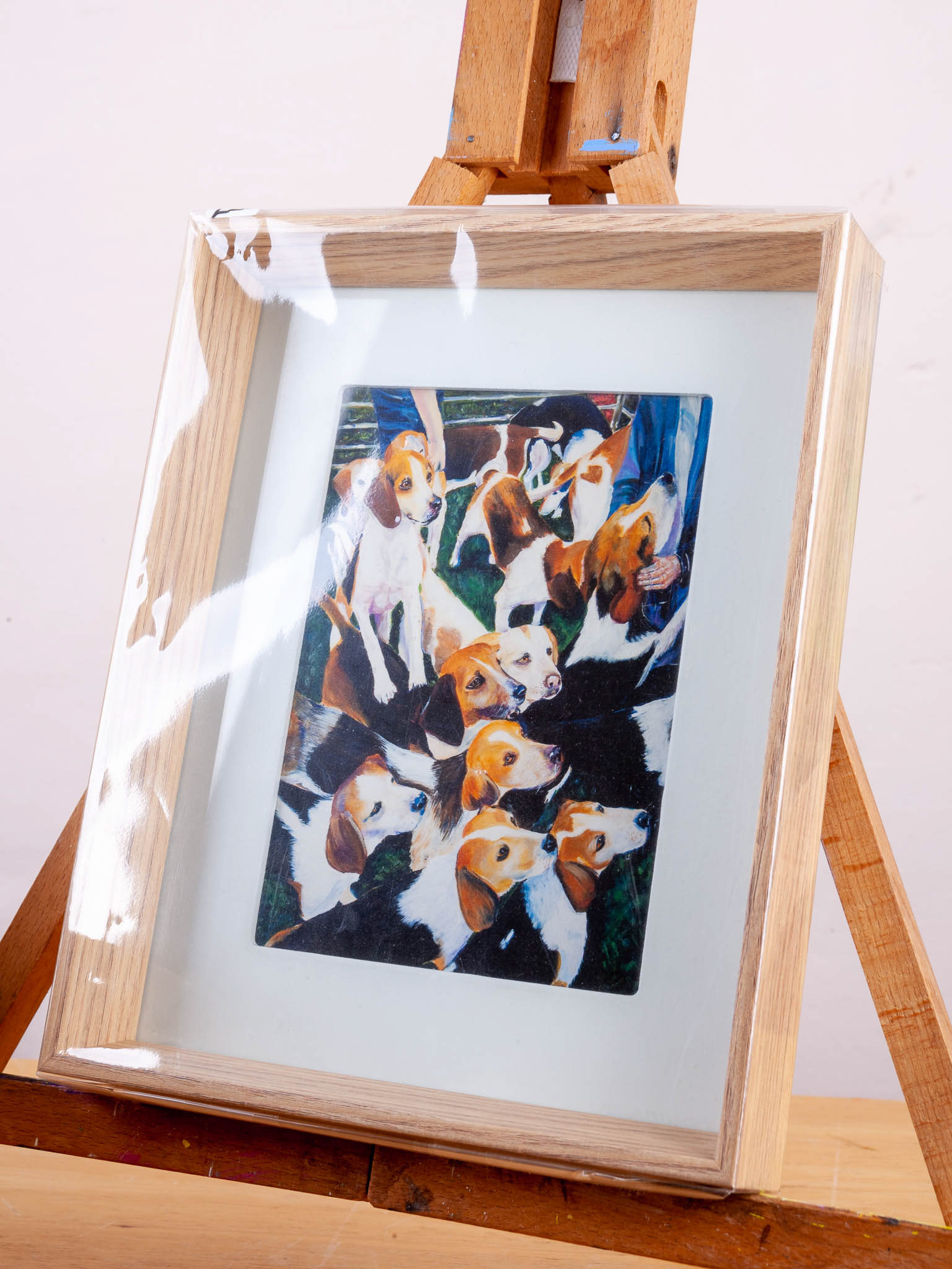 AT FRAMPTON FAIR. From an original painting by Diana Aungier-Rose. Picture size: 17cm x 12cm. Frame size:26cm x 21cm x 4cm. FOR SALE: £20.