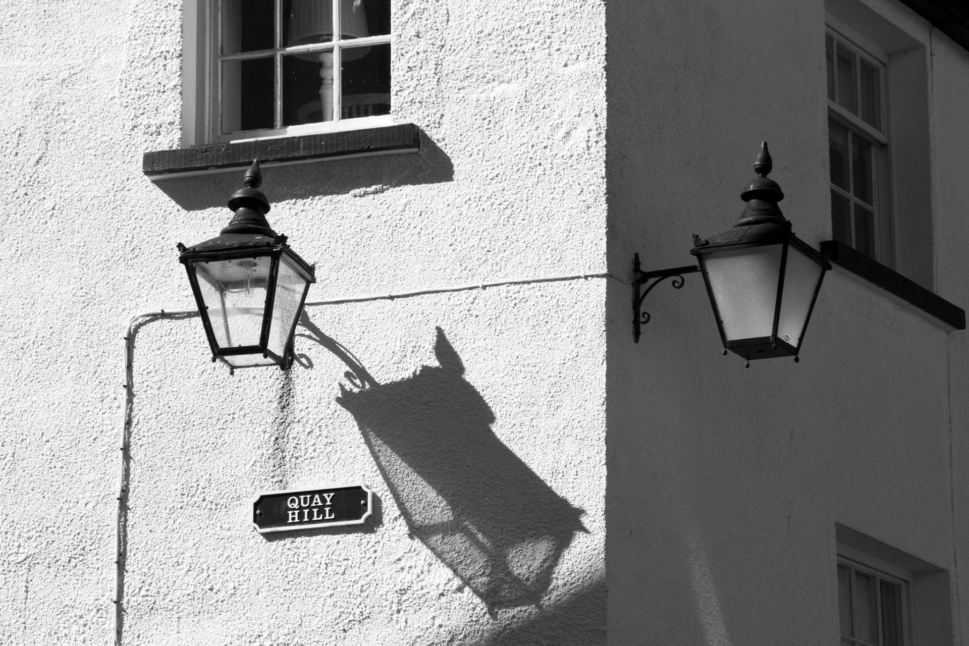 QUAY HILL SHADOWS. An original photograph by Chris Rose. Image size: 25cm x 37cm. For Sale: £15
