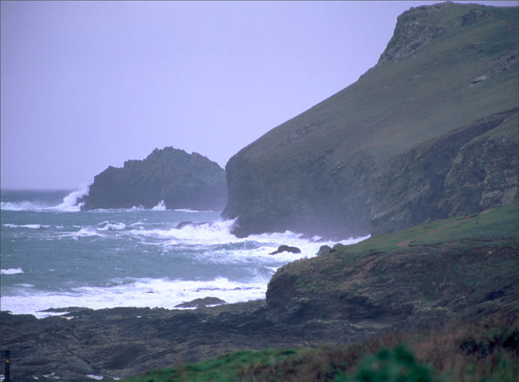 EVENING STORM POLZEATH. x2. An original photograph by Chris Rose. Image size: 29cm x 39cm. For Sale: £18