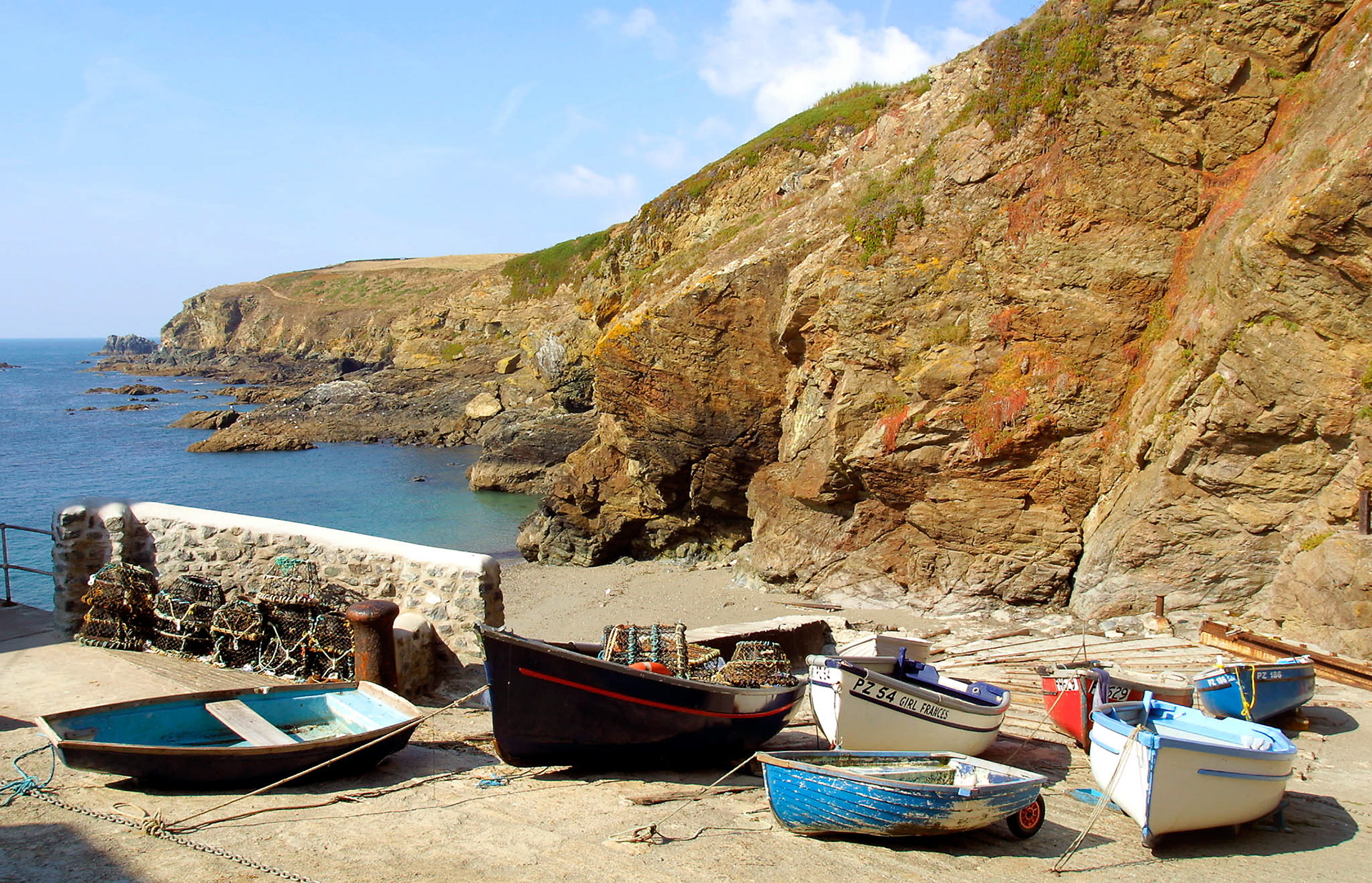 LIZARD POINT DINGHIES. An original photograph by Chris Rose. Image size: 29cm x 44cm. For Sale: £18