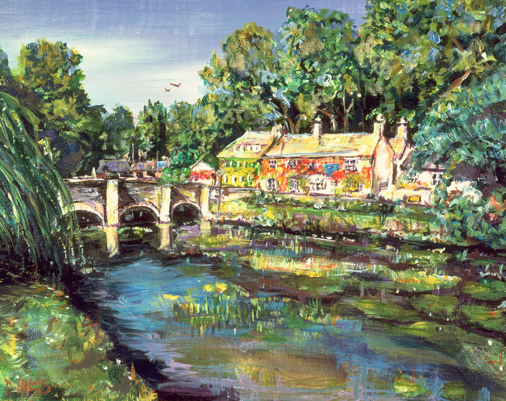 SWAN HOTEL. From an original painting by Diana Aungier-Rose. Print size: 24cm x 30cm. For Sale: £12