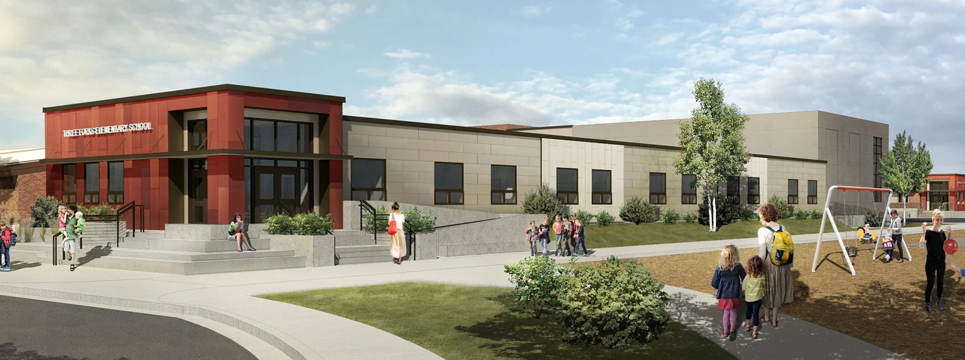 North-East Corner - The Elementary School Addition