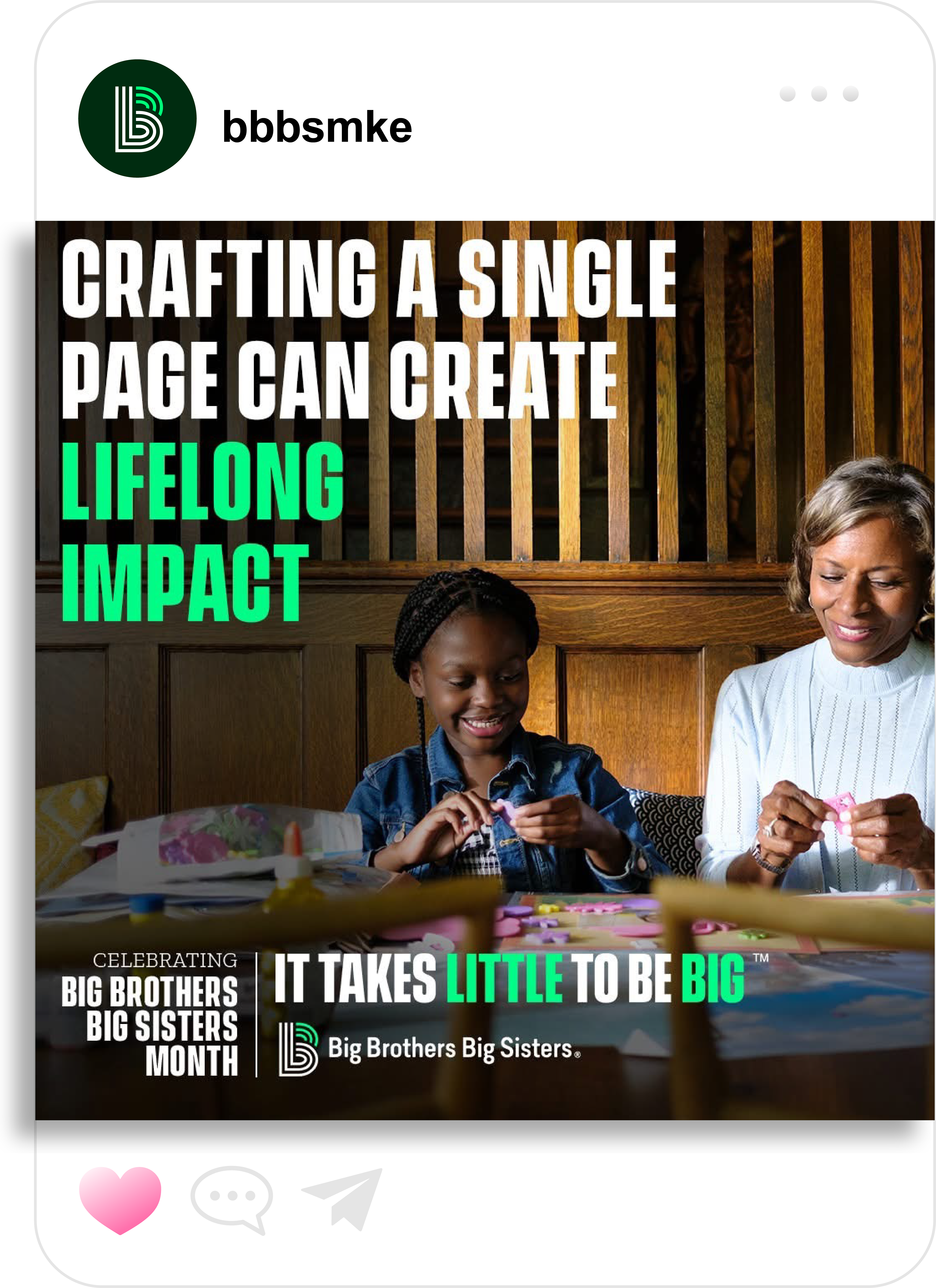 Every September, Big Brothers Big Sisters recognizes the impact of its programming, mentorship, and matches during Big Brothers Big Sisters Month. We continue our annual celebration by highlighting generational impact, uplifting stories from current and alumni matches, while celebrating their unique mentorship experiences.