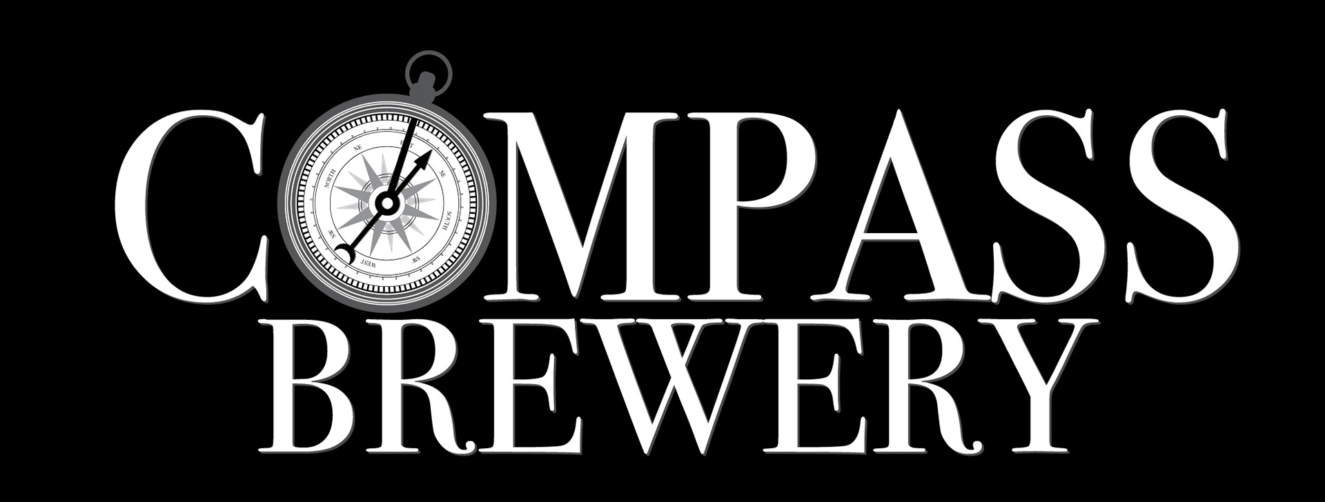 COMPASS BREWERY REVERSE LOGO - BUMPER STICKER