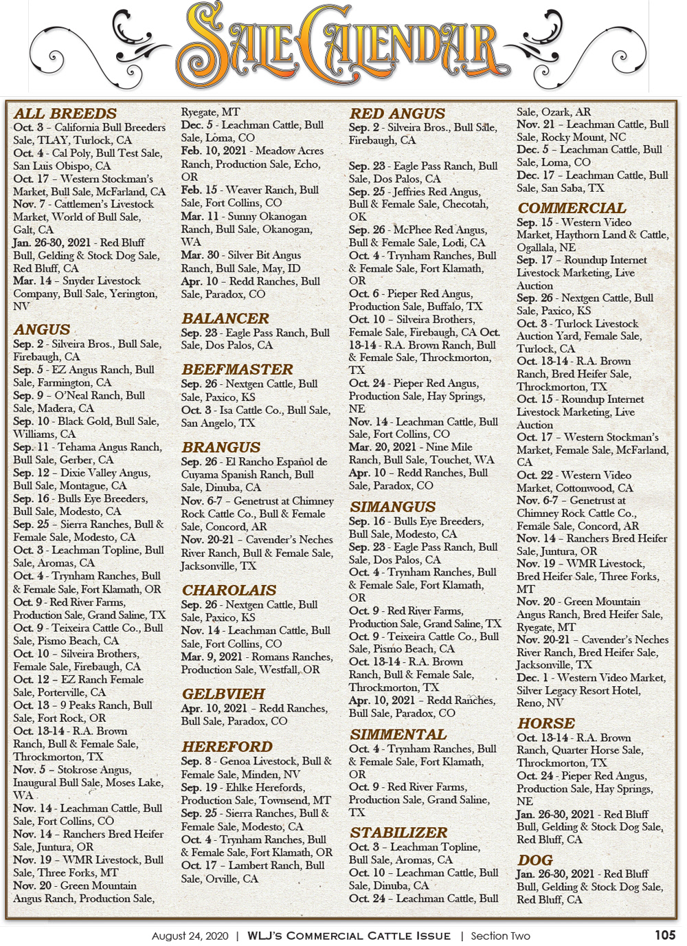 2020 Commercial Cattle Magazine - Editorial Layout