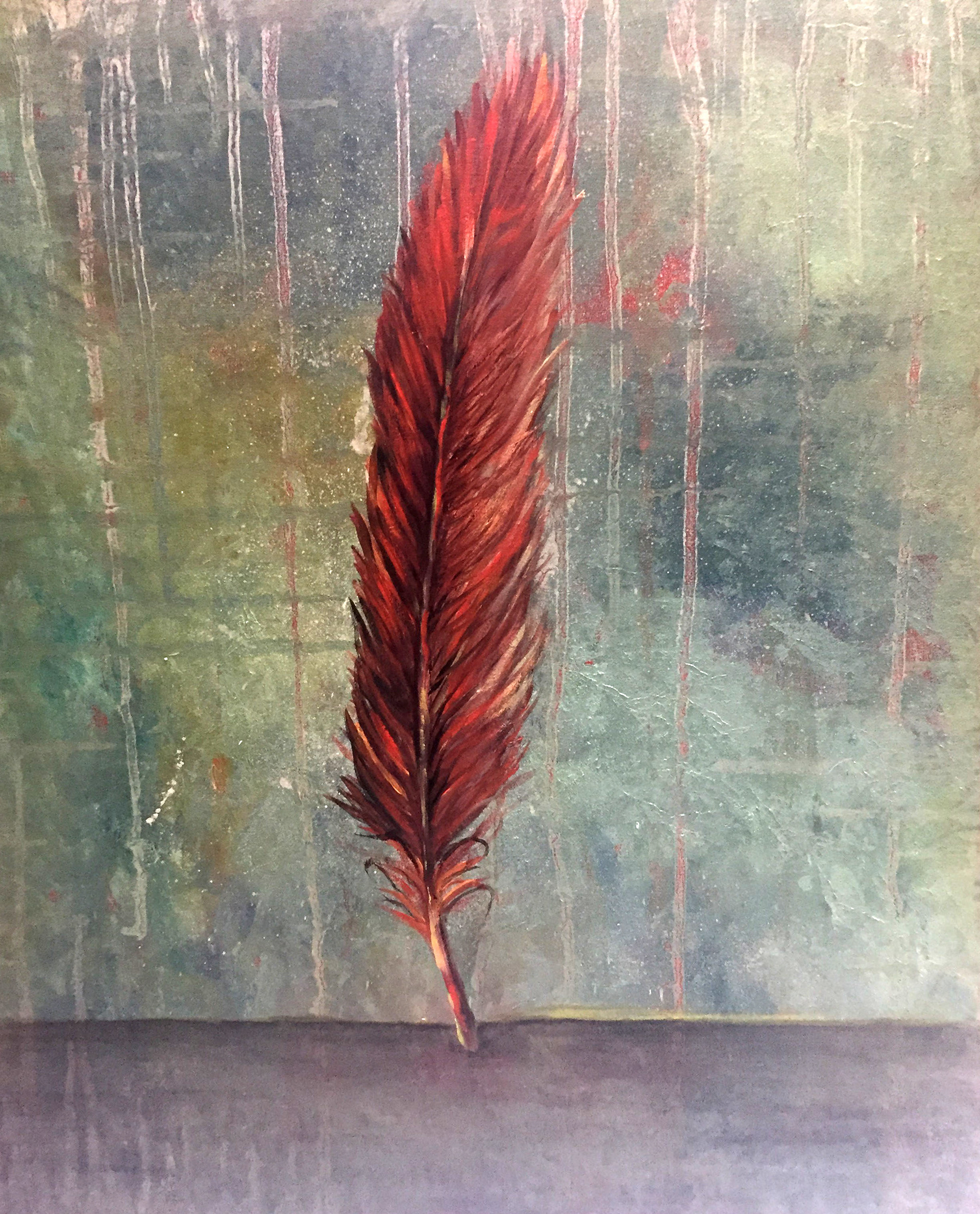 Pheonix Feather - oil canvas