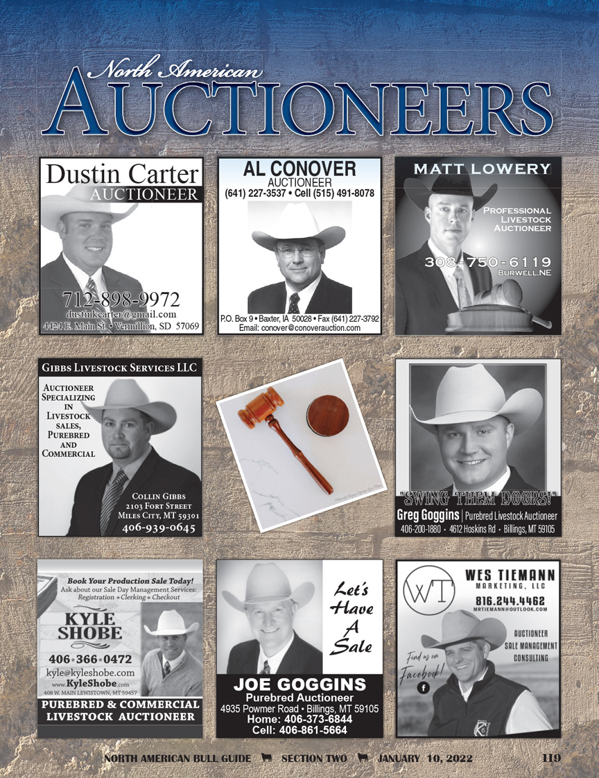 2022 Bull Guide Magazine - Auctioneer Page