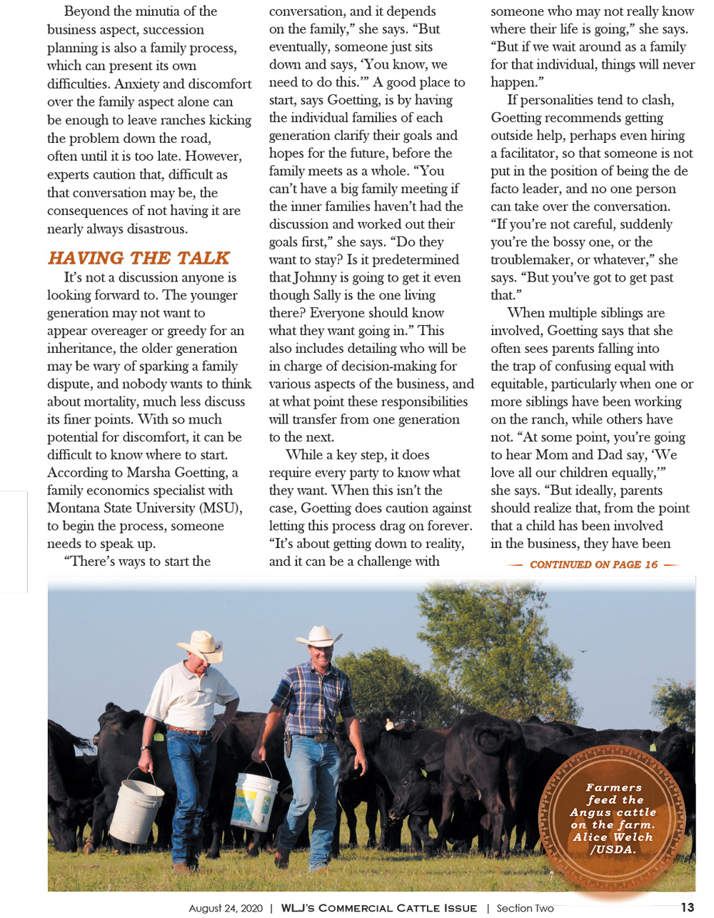 2020 Commercial Cattle Magazine - Editorial Layout