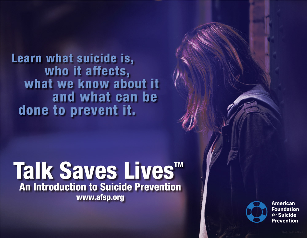 talk saves lives concept ad designed in illustrator 