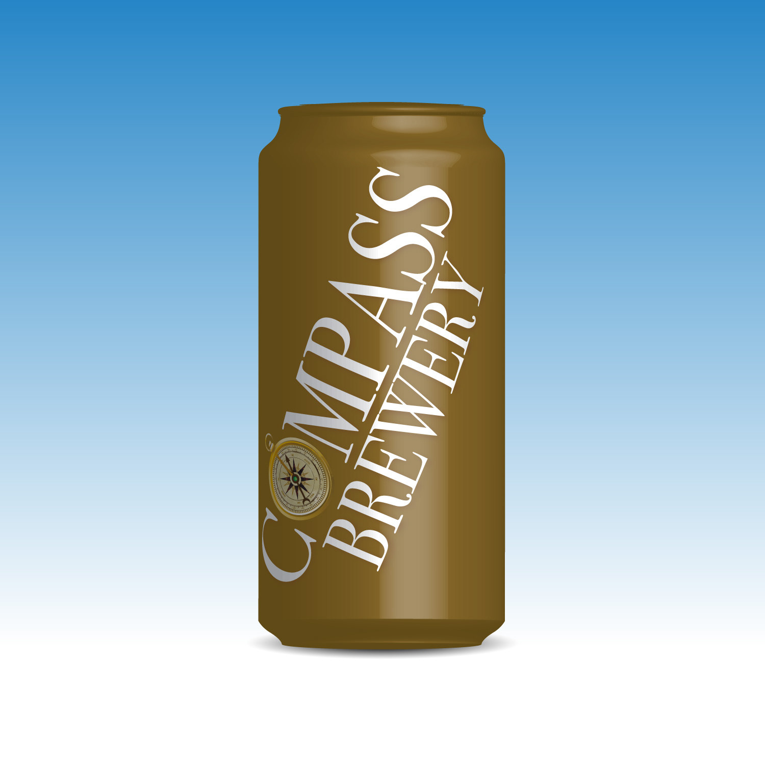 3D RENDERED CAN WITH LOGO