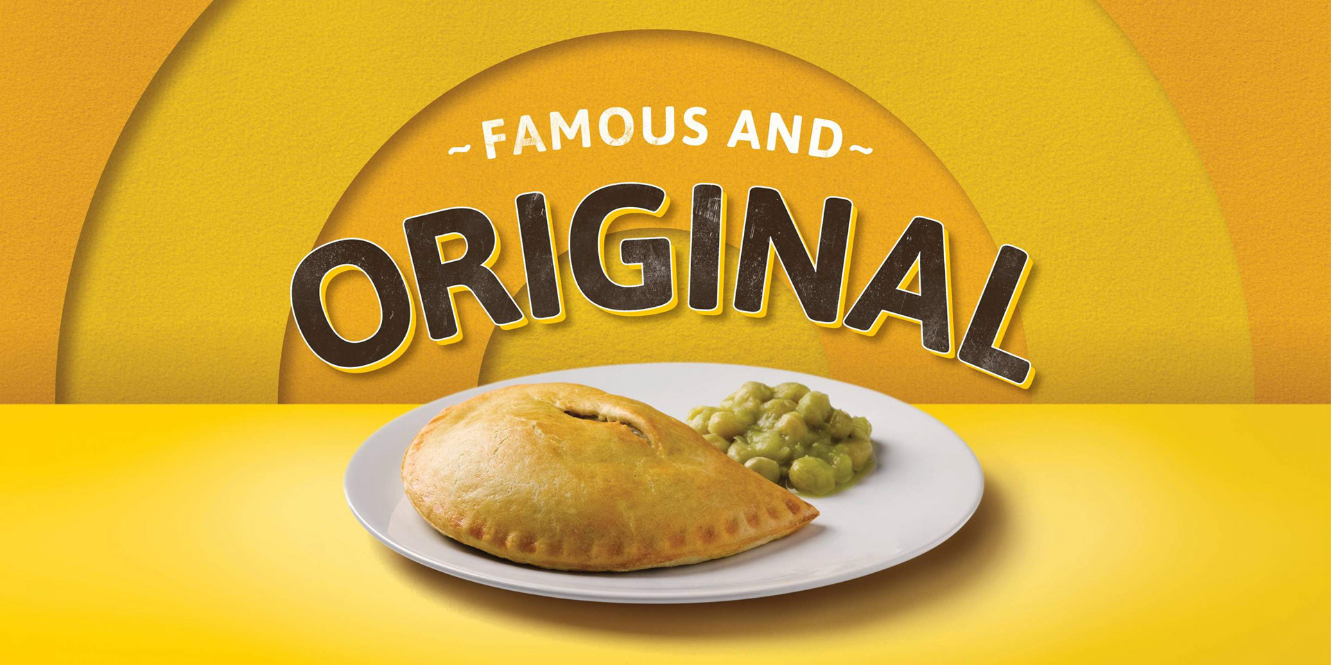 Brand, campaign and photography for Carrs Pasties retail stores