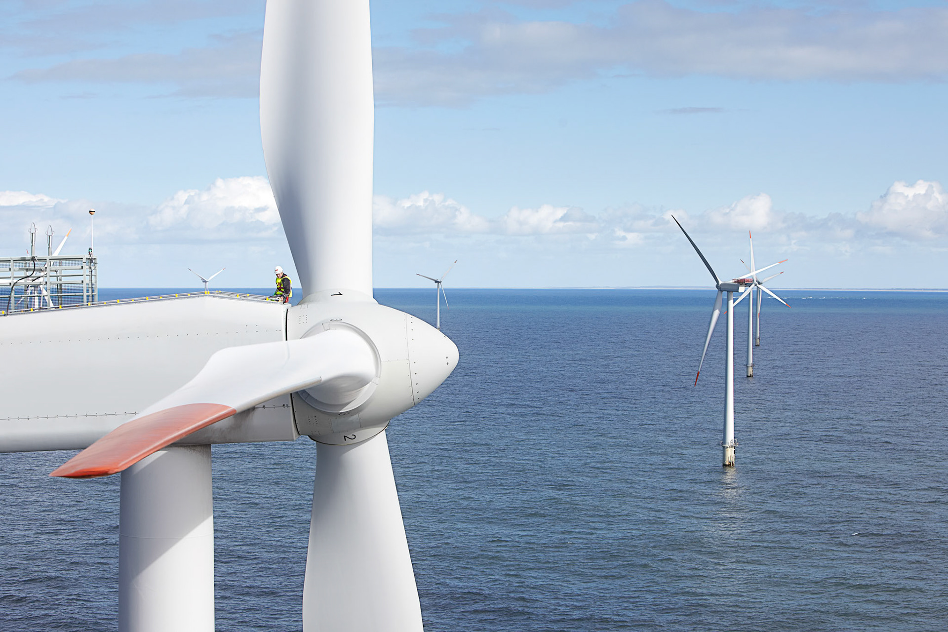 Corporate photography on offshore wind power in Denmark