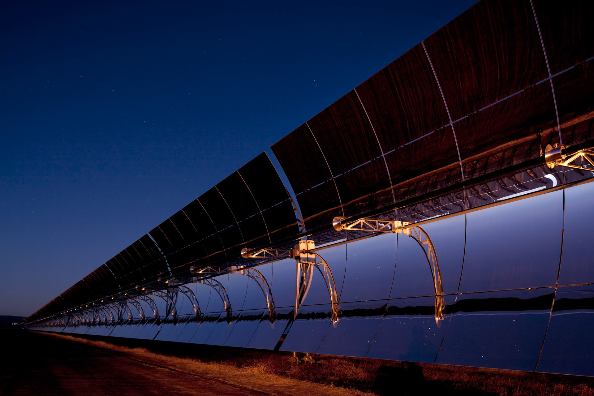 Corporate photography on solar power plant in Spain