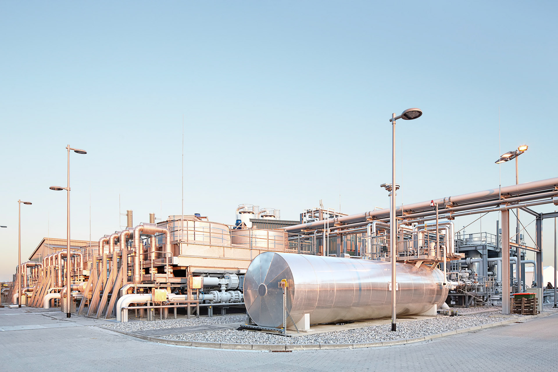 Corporate photography on gas treatment plant in Norway