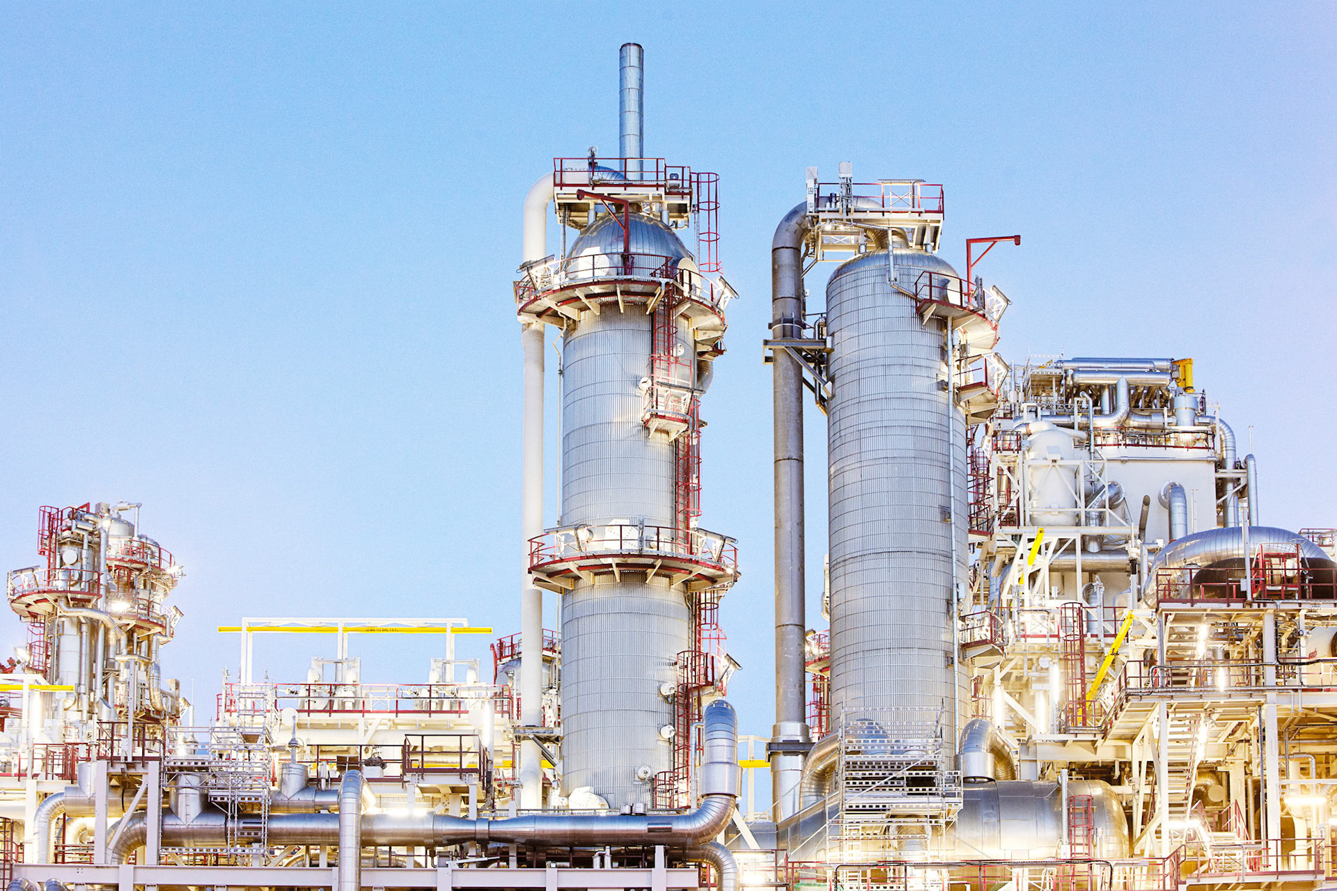 Corporate photography on gas processing plant in Norway