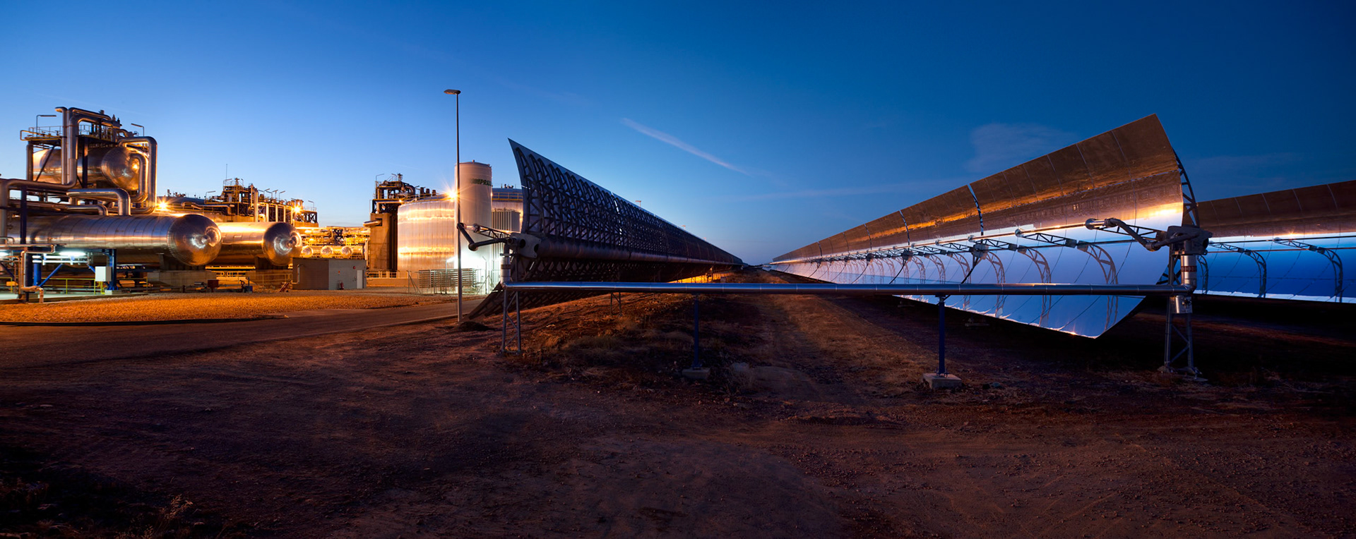Corporate photography on solar power plant in Spain