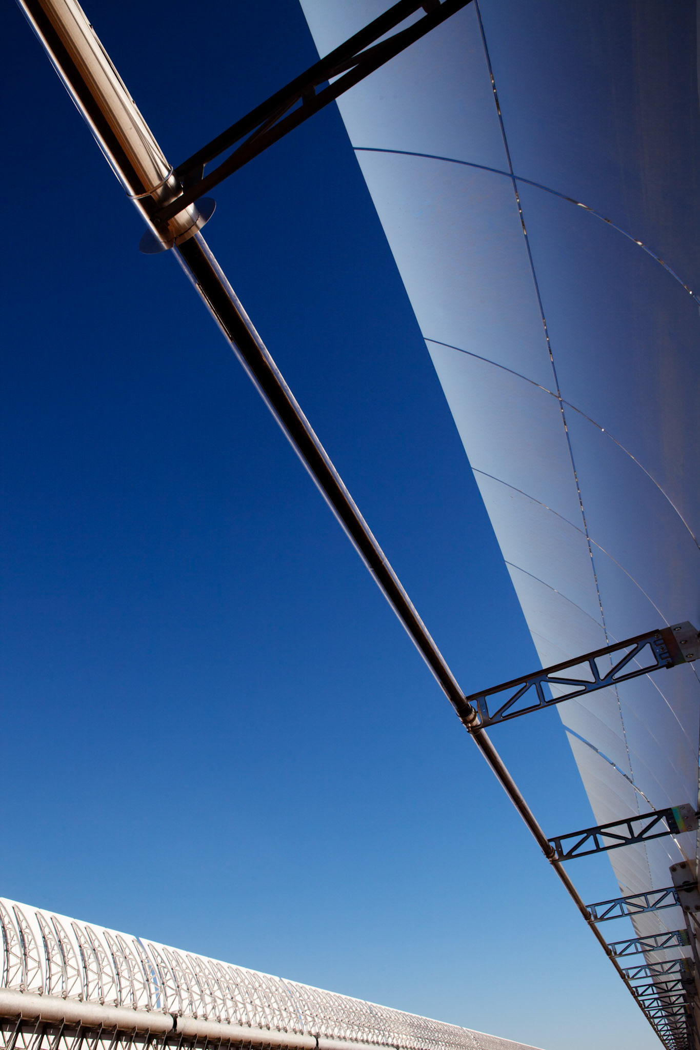 Corporate photography on solar power plant in Spain