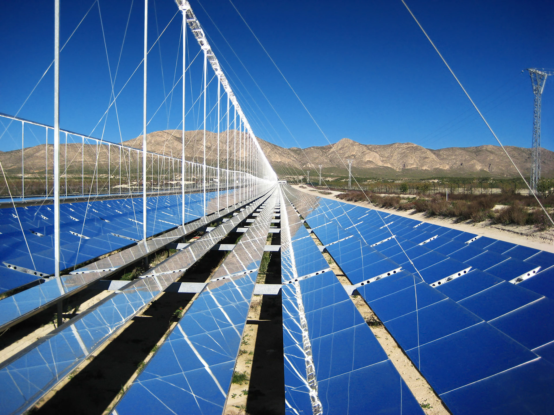Corporate photography on solar power plant in Spain