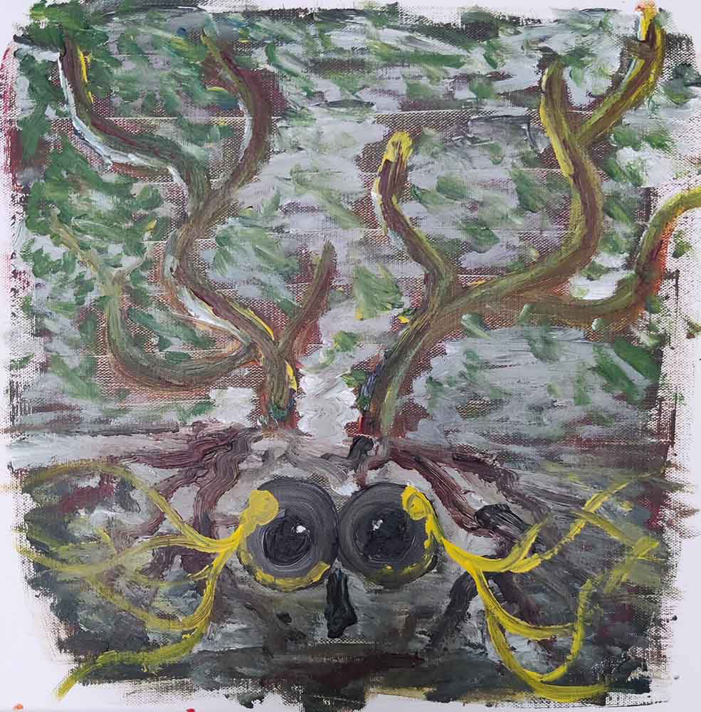 Le dessin intuitif à la peinture acrylique