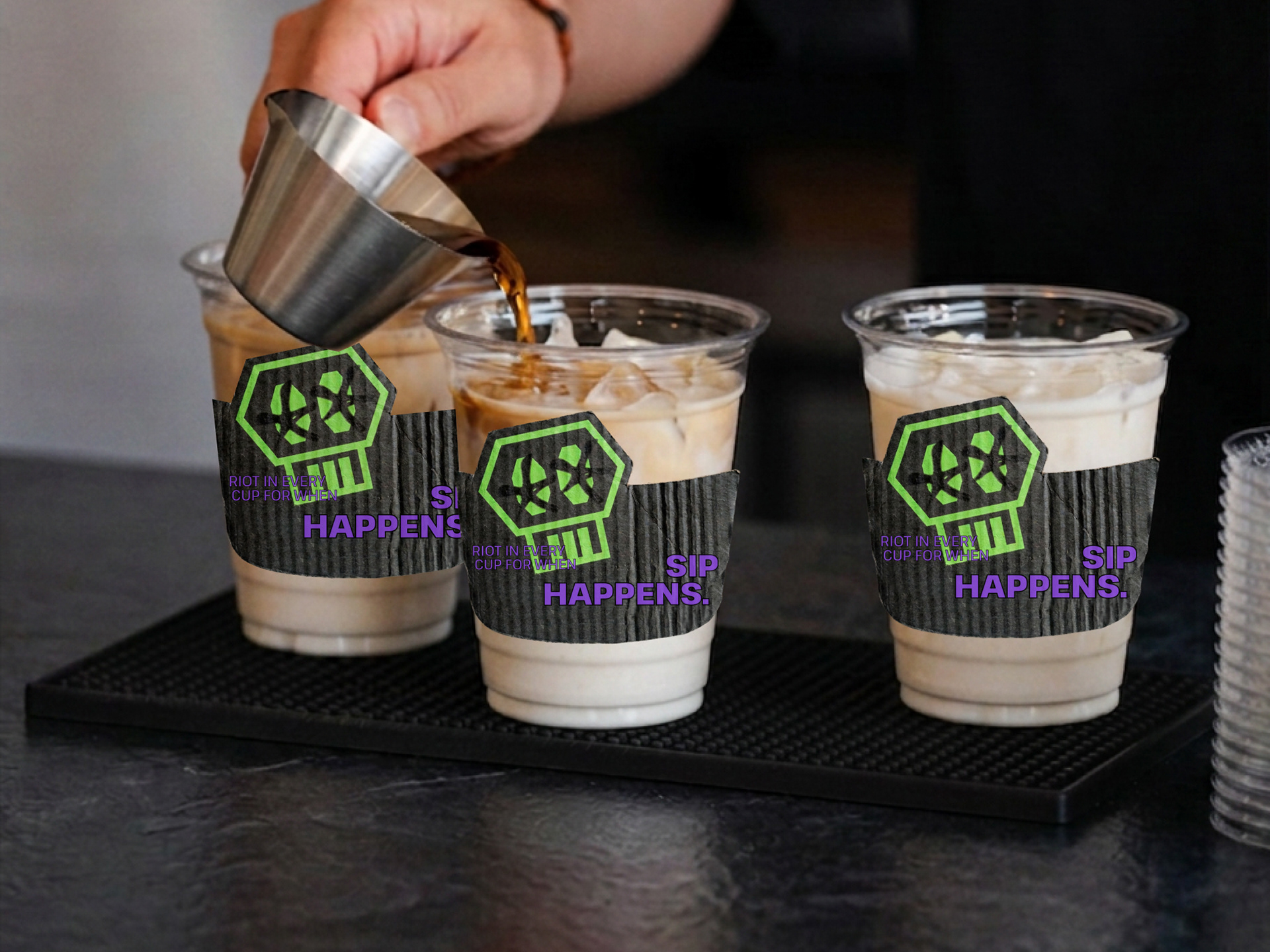 *AI was used for the cup liner texture