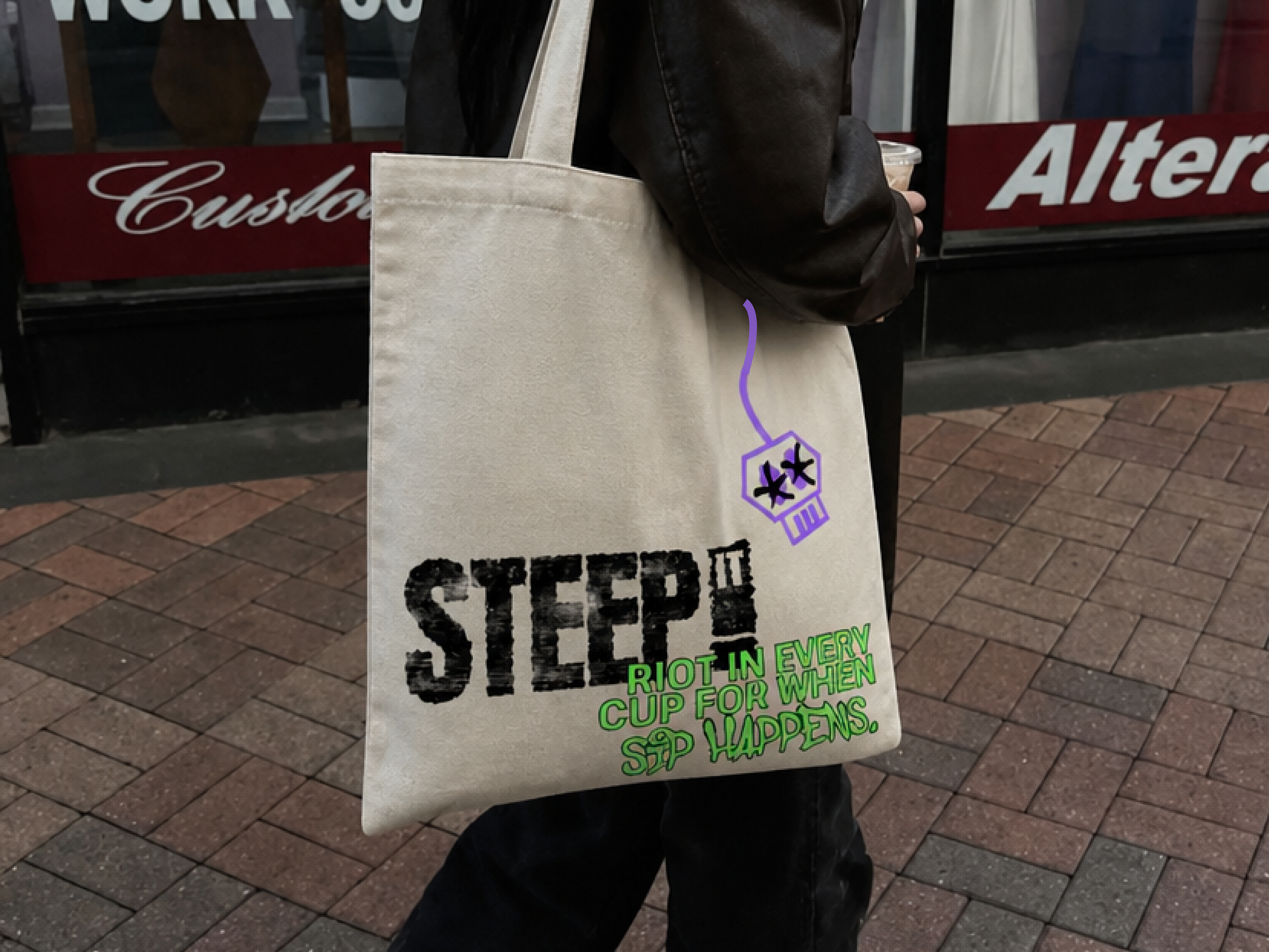 *AI was used for the distortion of the type on the bag