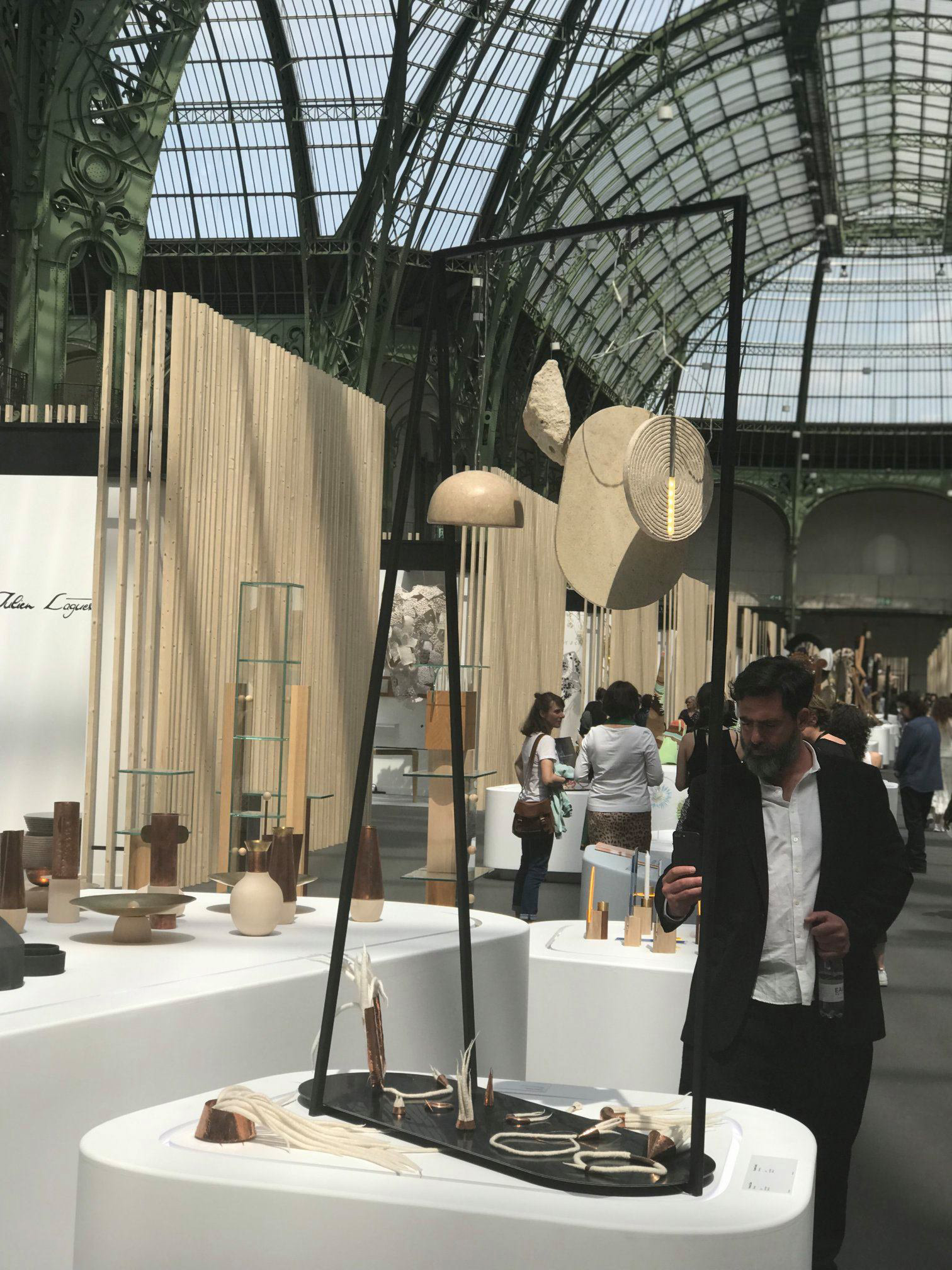 'Rippled' lamp at Biennale des métiers d'art et création «Révélations» Grand Palais, PARIS