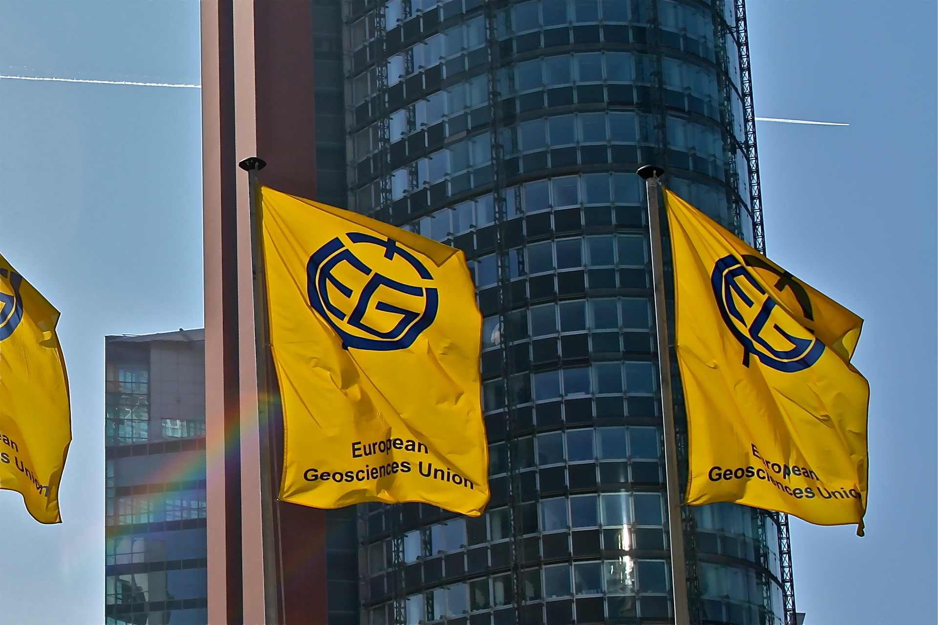 EGU-GA flags media shot Vienna
