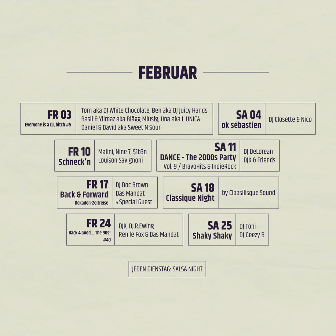 Web Flyer - Monthly Program
