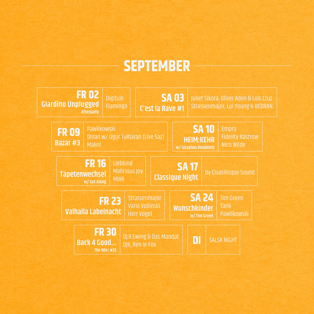 Web Flyer - Monthly Program