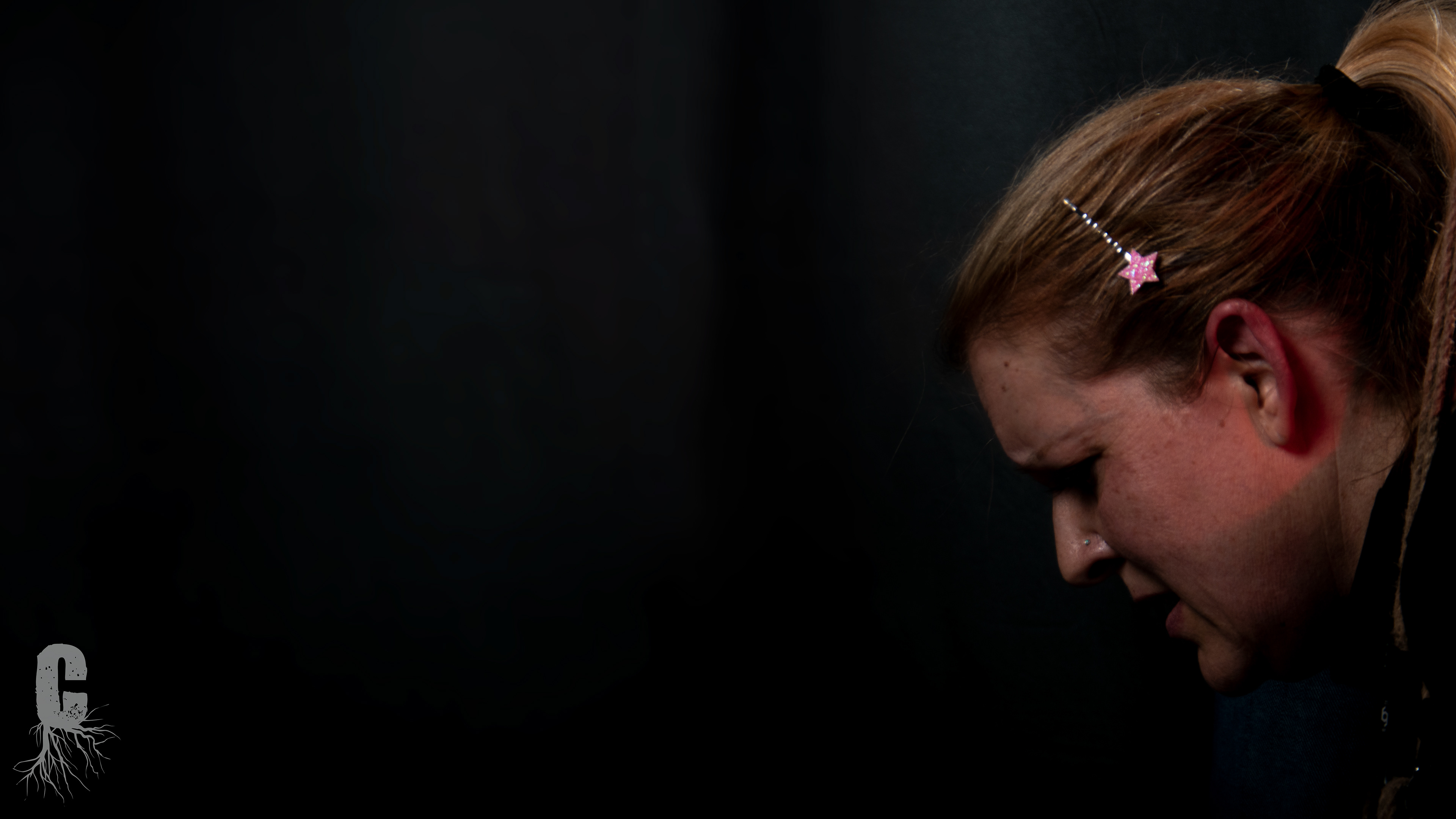 Processing her pain and uncomfort