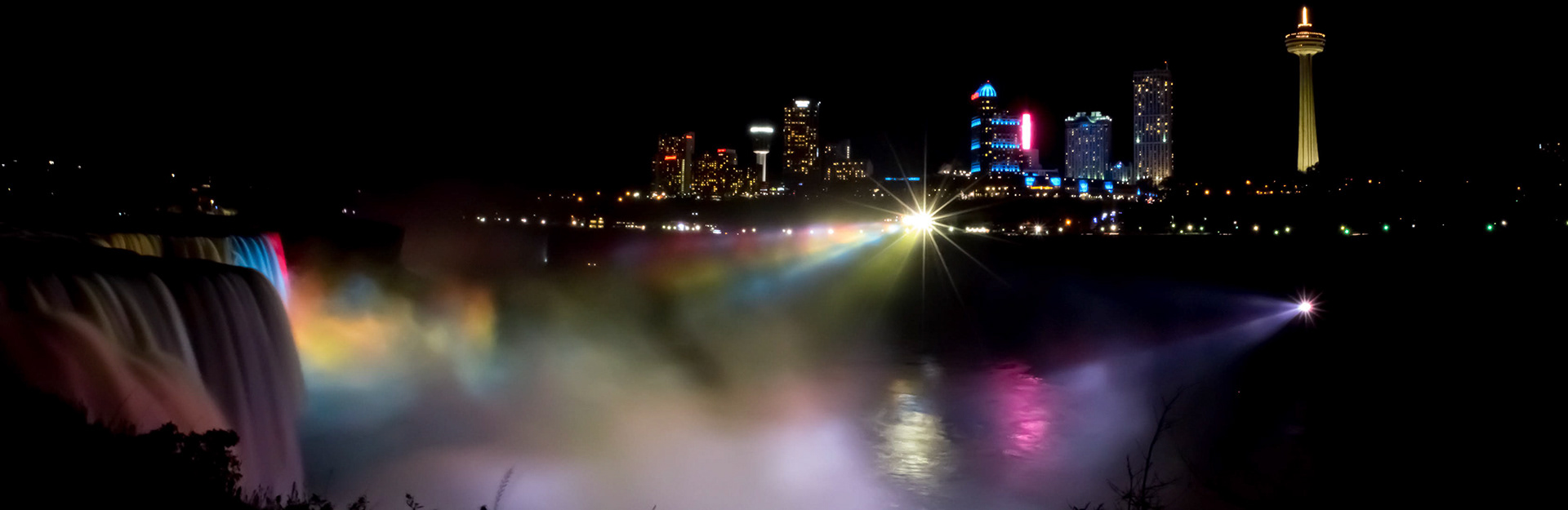Niagara Falls At Night