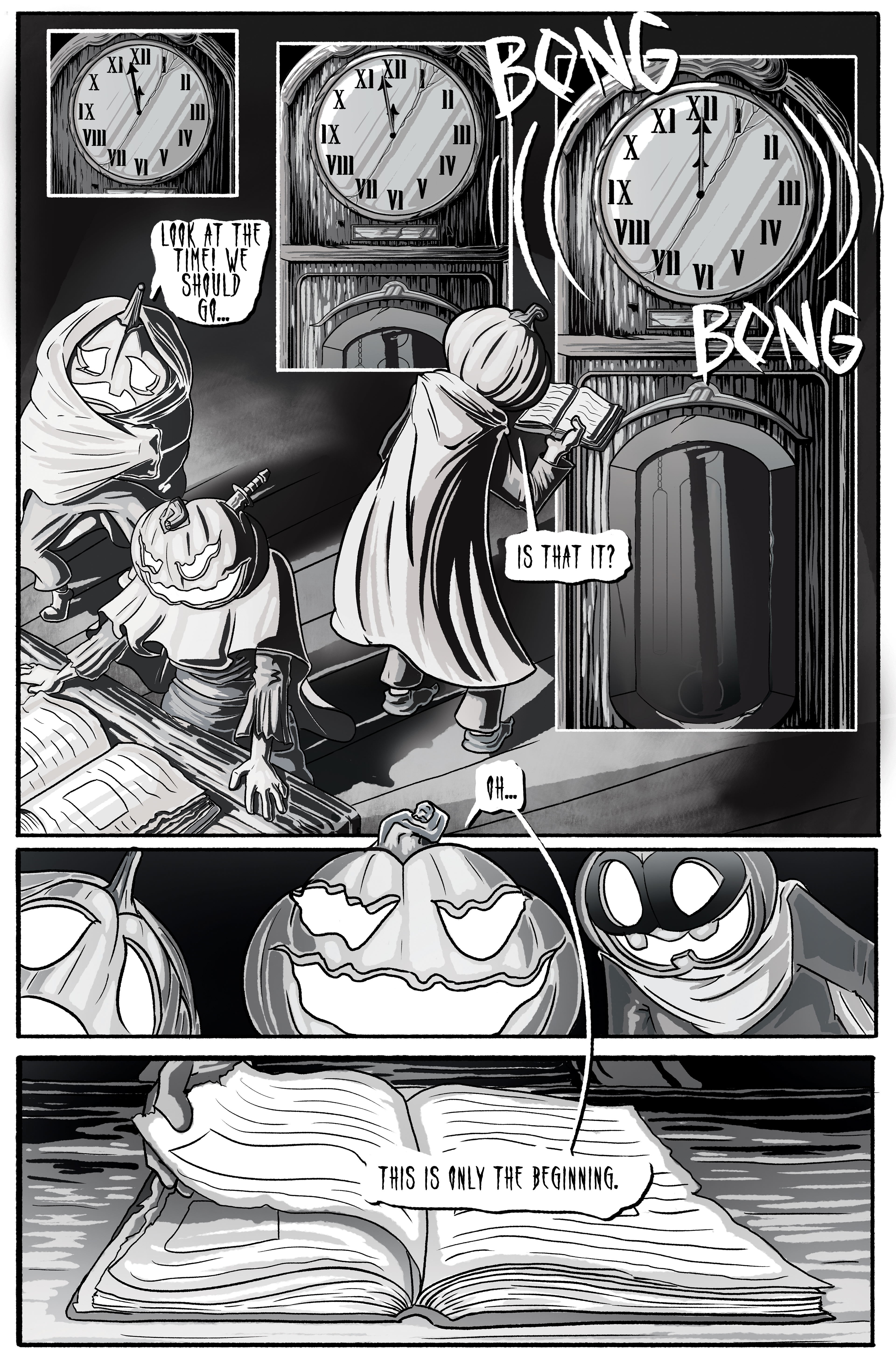 In-between page for "A Book of Scary Stories." (2024)