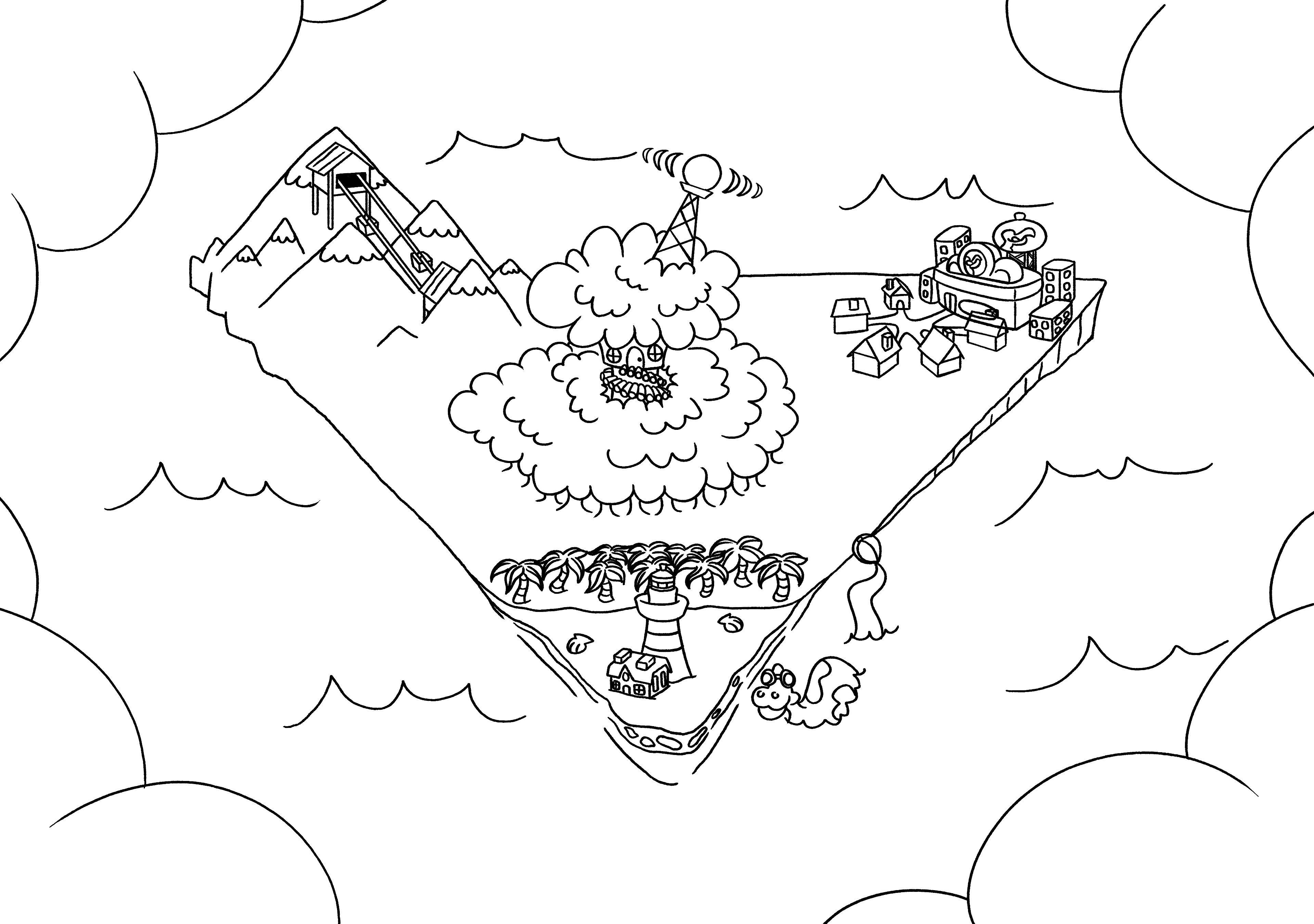 Rough concept of the map layout. (2022)