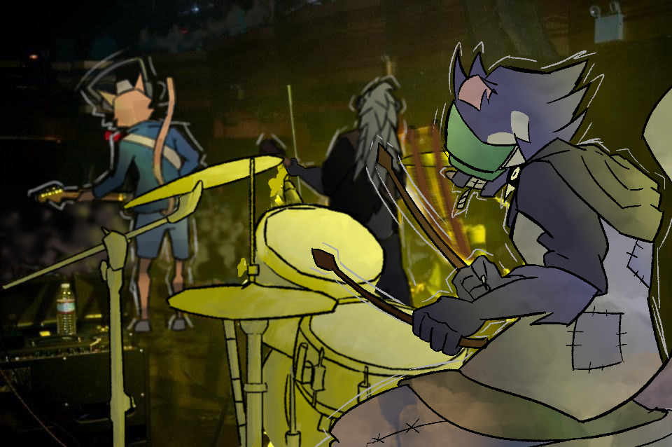 Paint overs, featuring the band "Good Talk." (2021)