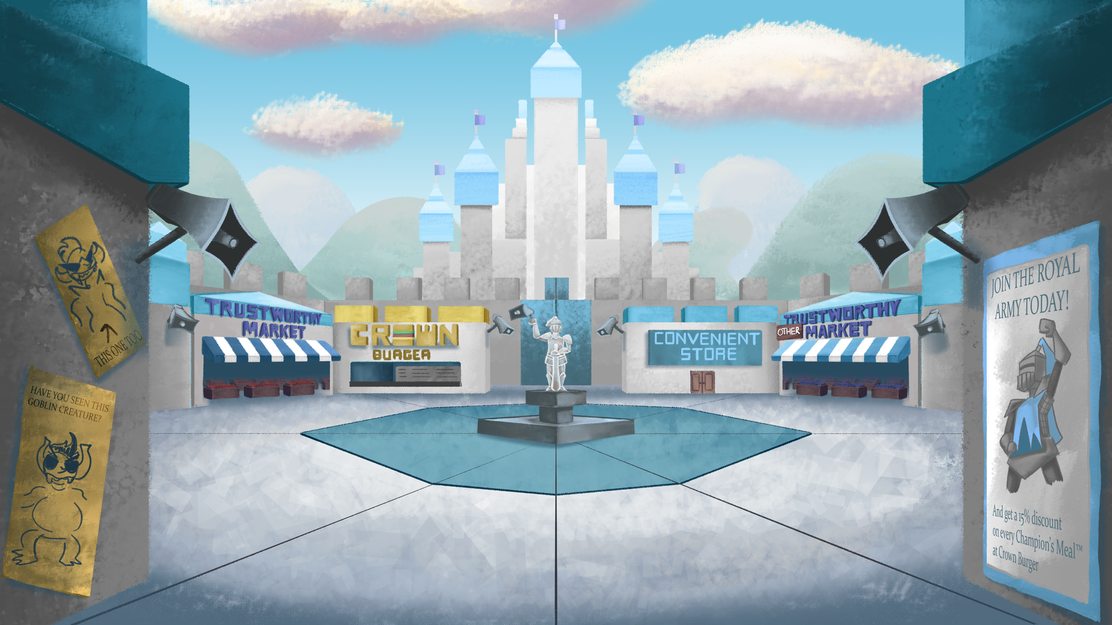 Castletown, the main hub of Highwater and home to Theria and Longbottom. (2021)