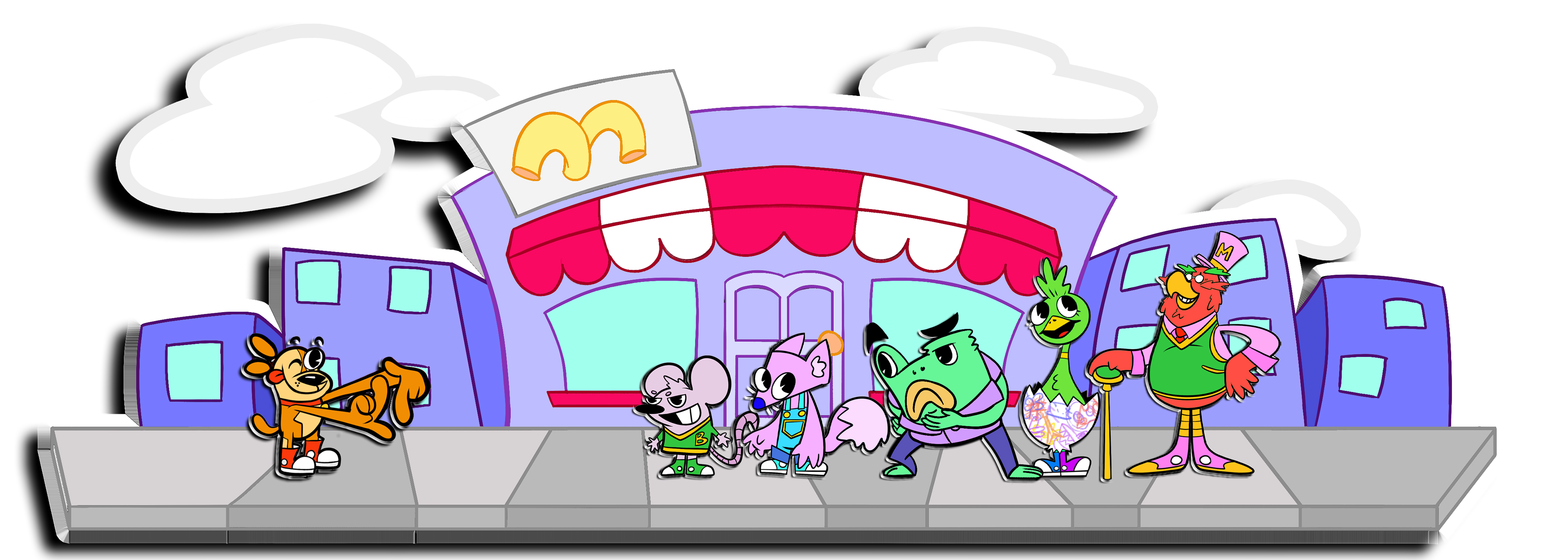 Character Lineup for the main cast of "Pixel Perfect!!". (2022)