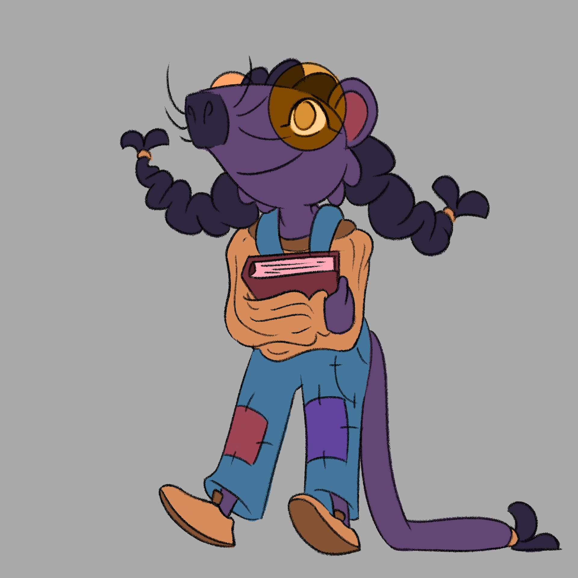 Character Design from an animated concept called "Shh! There's a Ghost in the Library!"