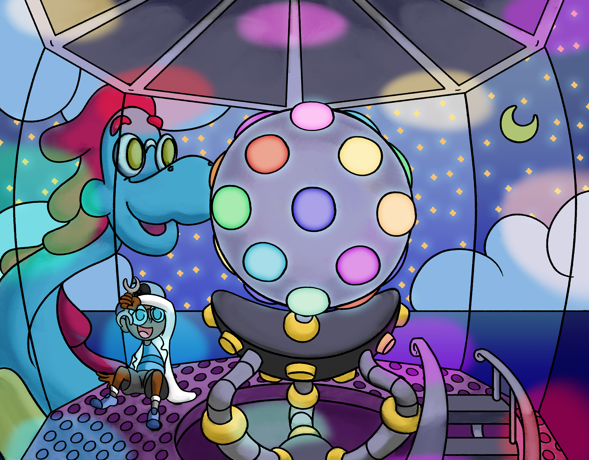 Rough concept inside a lighthouse. (2022)