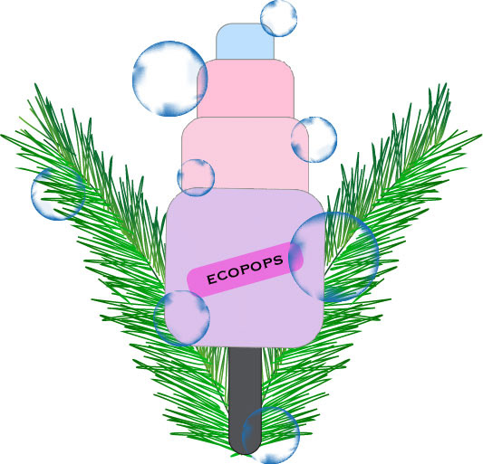 Logo voor de ijszaak Ecopops