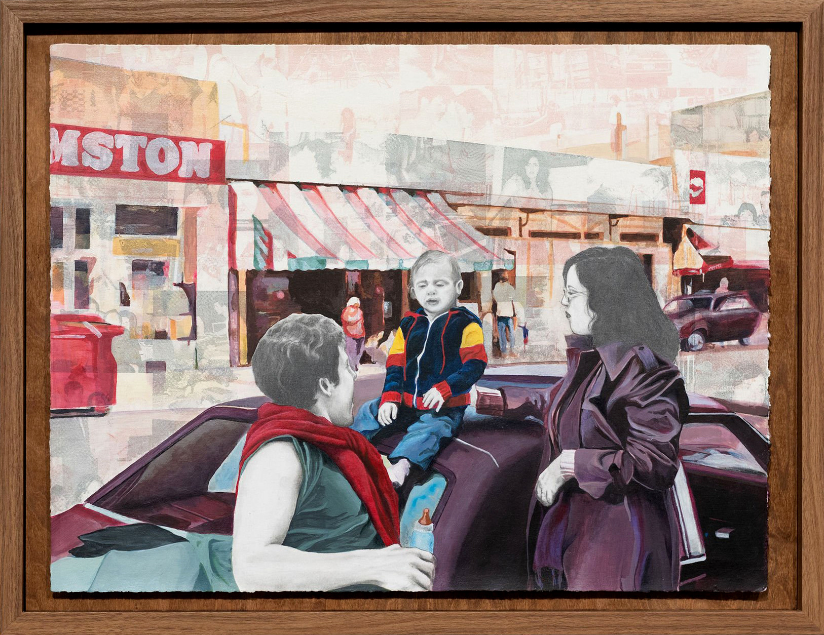 Safety Standards Optional, 2024, graphite, acrylic, and silkscreen on paper, 17in x 20in